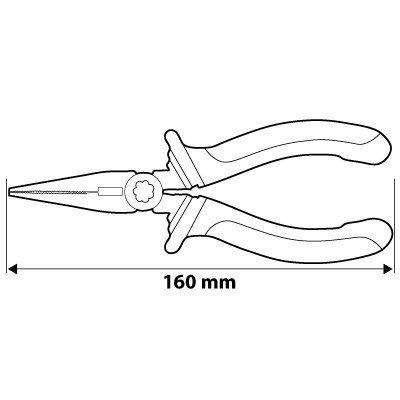 SZCZYPCE WYDŁUŻONE PROSTE 160 MM NEO 01-013