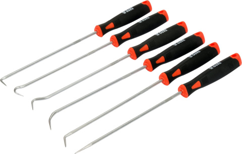 ZESTAW 6 HACZYKÓWHAKÓW Z RĘKOJEŚCIĄ DŁUGICH PRECYZYJNE HAKI 6 SZTUK YT-08428 YATO