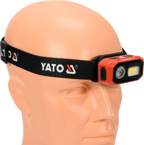 LATARKA CZOŁOWA 480LM AKU REG ŚWIATŁ YATO YT-08592