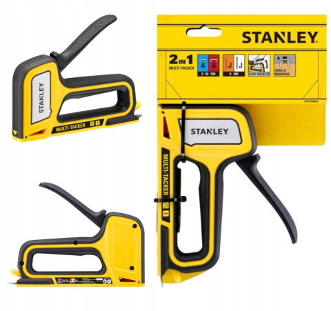 ZSZYWACZ RĘCZNY PISTOLET 2w1 OBSŁUGUJĘ ZSZYWKI TYPU A ORAZ J STANLEY STHT70440