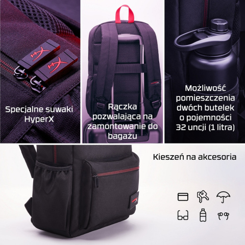 Oryginalny plecak na laptopa HyperX Delta Backpack 16" 8C524AA gaming