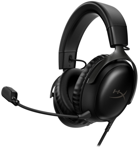 Słuchawki przewodowe gamingowe nauszne HyperX Cloud III czarne 727A8AA - jack 3.5mm, USB, USB-C