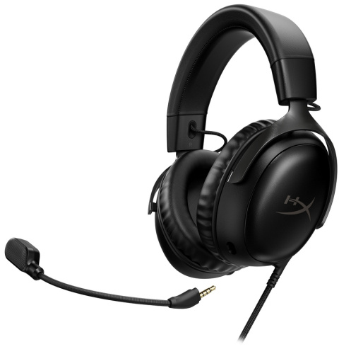 Słuchawki przewodowe gamingowe nauszne HyperX Cloud III czarne 727A8AA - jack 3.5mm, USB, USB-C