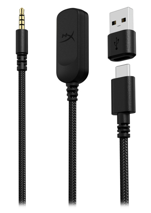 Słuchawki przewodowe gamingowe nauszne HyperX Cloud III czarne 727A8AA - jack 3.5mm, USB, USB-C