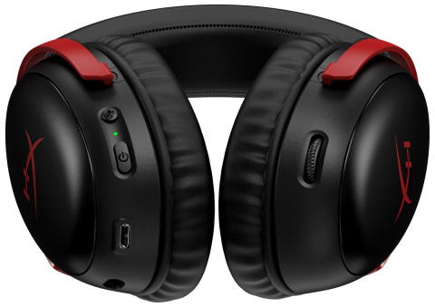 Słuchawki gamingowe bezprzewodowe HyperX Cloud III Wireless USB-C Red 77Z46AA