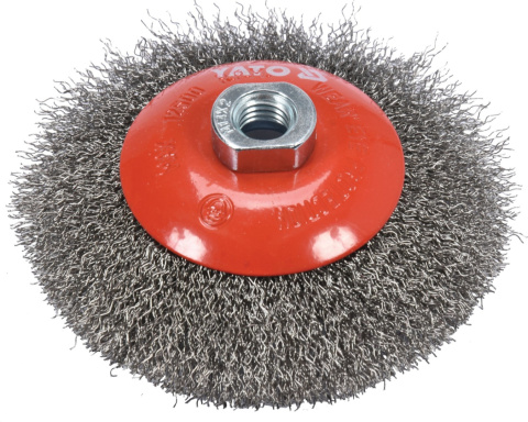 SZCZOTKA TARCZOWA 125MM M14 INOX YATO YT-47612