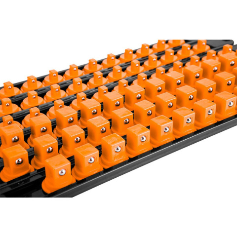 UCHWYTY NA NASADKI LISTWA 1/4", 3/8", 1/2" - ZESTAW 6 SZT. 08-002 NEO TOOLS