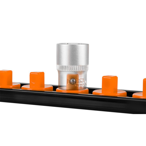 UCHWYTY NA NASADKI LISTWA 1/4", 3/8", 1/2" - ZESTAW 6 SZT. 08-002 NEO TOOLS