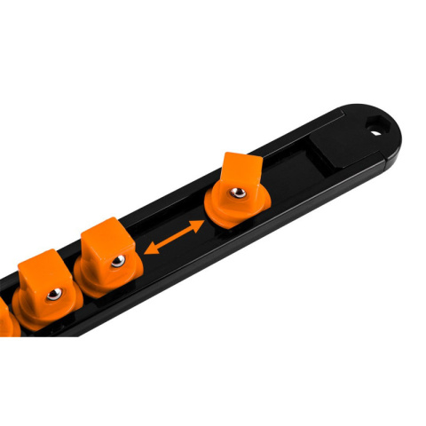 UCHWYTY NA NASADKI LISTWA 1/4", 3/8", 1/2" - ZESTAW 6 SZT. 08-002 NEO TOOLS