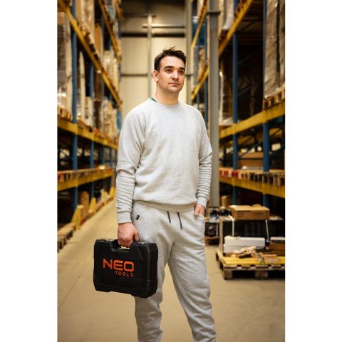 SPODNIE DRESOWE COMFORT, SZARY MELANŻ, ROZMIAR M 81-280-M NEO TOOLS