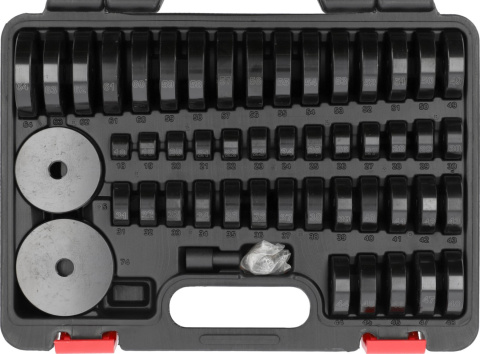 ZESTAW DO OSADZANIA ŁOŻYSK USZCZELNIACZY I ŁĄCZNIKÓW GUMOWYCH 52 elementy YATO YT-25417