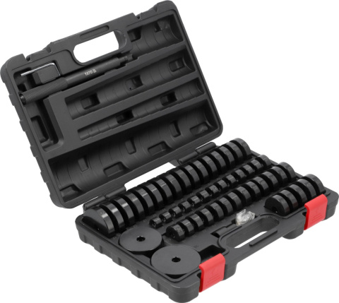 ZESTAW DO OSADZANIA ŁOŻYSK USZCZELNIACZY I ŁĄCZNIKÓW GUMOWYCH 52 elementy YATO YT-25417