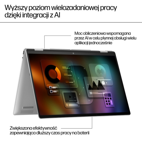 2w1 HP ENVY 16 x360 2.8K OLED 120Hz AMD Ryzen 7 8840HS 8-rdzeni 16GB LPDDR5 1TB SSD NVMe Windows 11