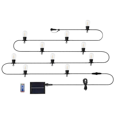 Girlanda solarna świetlna ogrodowa lampki LED solarne na balkon taras 6,5m 99-116 NEO TOOLS