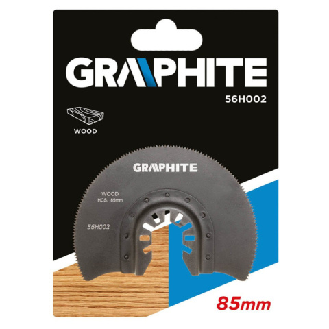 TARCZA PÓŁOKRĄGŁA HCS DO DREWNA BRZESZCZOT MULTITOOL 85MM GRAPHITE 56H002