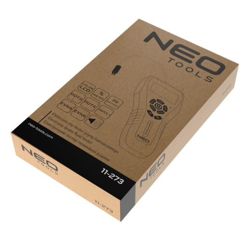 Elektroniczny tester płynu hamulcowego DOT3 DOT4 DOT5 EVN4 EVN6 NEO TOOLS 11-273