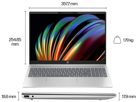 HP Pavilion 16 2K OLED 120Hz 16:10 Intel Core Ultra 5 125U 12-rdzeni 16GB LPDDR5x 512GB SSD NVMe Windows 11