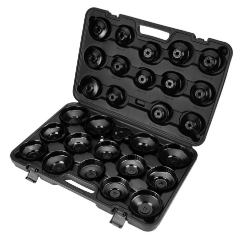 Klucze nasadowe do filtrów oleju 30szt. nasadka filtra walizka komplet NEO TOOLS 11-242