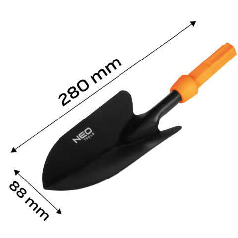 ŁOPATKA ogrodowe mała STAL węglowa BEZ TRZONKA Click System 95-071 NEO TOOLS