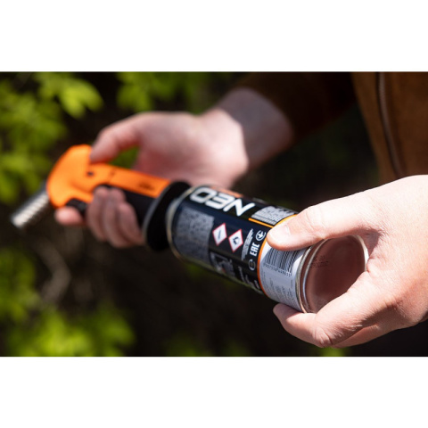 Mikropalnik gazowy z zapłonem piezo regulacja płomienia pojemność 10g 1300° NEO TOOLS 19-908