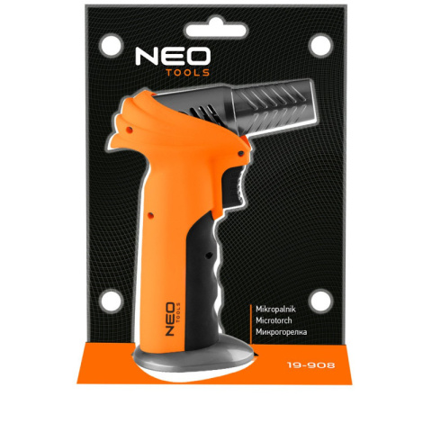 Mikropalnik gazowy z zapłonem piezo regulacja płomienia pojemność 10g 1300° NEO TOOLS 19-908
