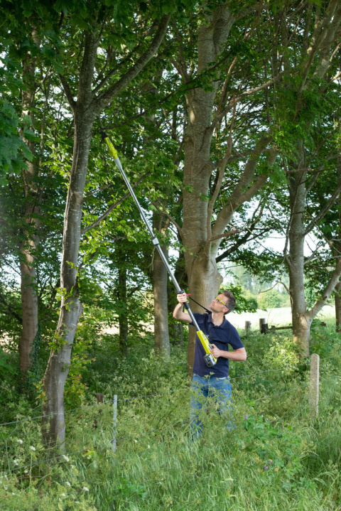 Sekator na wysięgniku Ryobi ONE+ RY18PLA-0 Akumualtorowe Do Gałęzi RY18PLA-0