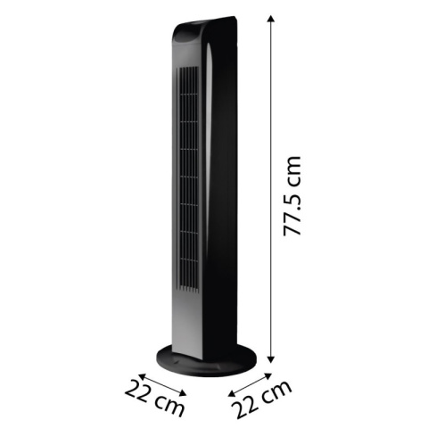 Wentylator kolumnowy mocny 50W cichy 60dB z pilotem timer NEO TOOLS 90-012
