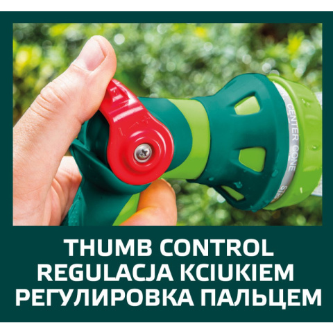 ZRASZACZ DO WODY PISTOLET OGRODOWY 8 FUNKCJI DO WĄŻ REGULACJA + ZŁĄCZKI