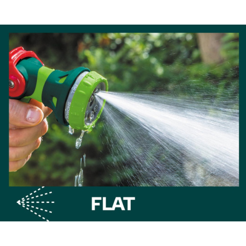 ZRASZACZ DO WODY PISTOLET OGRODOWY 8 FUNKCJI DO WĄŻ REGULACJA + ZŁĄCZKI