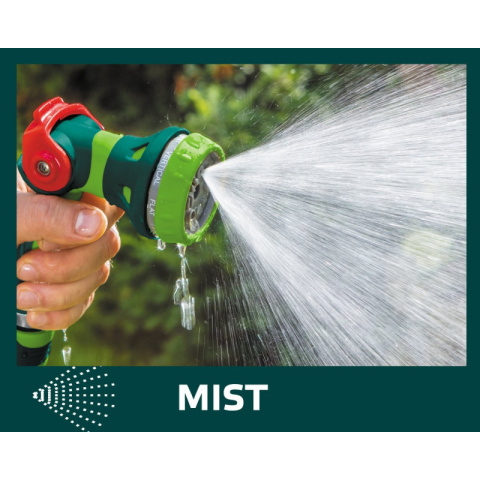 ZRASZACZ DO WODY PISTOLET OGRODOWY 8 FUNKCJI DO WĄŻ REGULACJA + ZŁĄCZKI