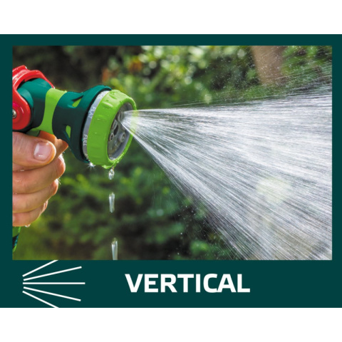 ZRASZACZ DO WODY PISTOLET OGRODOWY 8 FUNKCJI DO WĄŻ REGULACJA + ZŁĄCZKI