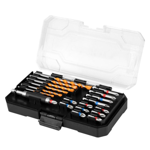 Zestaw Wierteł i Bitów, 20szt. Wiertła do Betonu Bity Ph Pz GRAPHITE 56H611