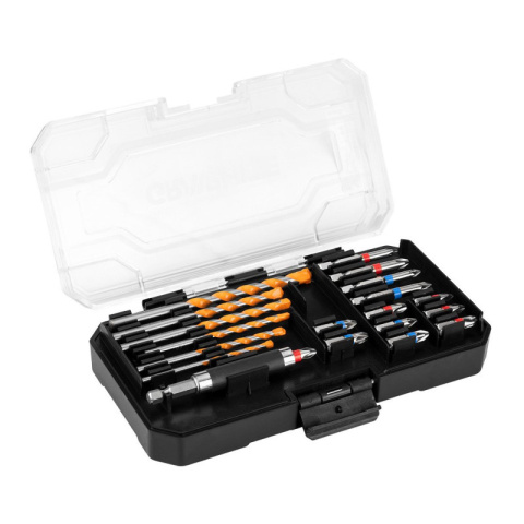 Zestaw Wierteł i Bitów, 20szt. Wiertła do Betonu Bity Ph Pz GRAPHITE 56H611