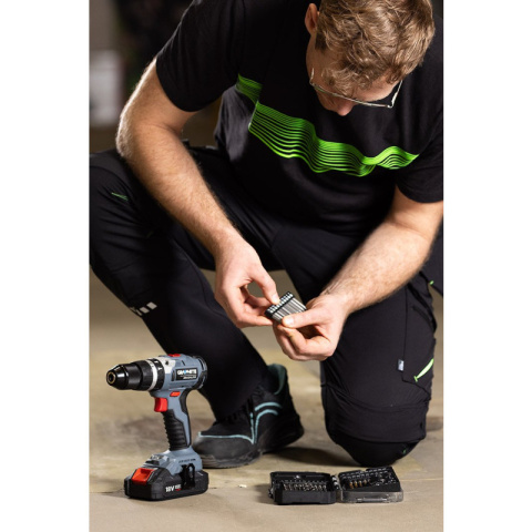 Zestaw Wierteł i Bitów nasadek 50 elementów do Drewna Betonu GRAPHITE 56H613