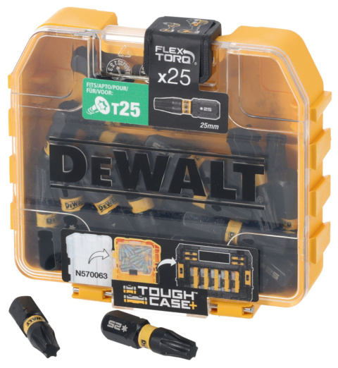 Zestaw bitów udarowych T25 DeWALT DT70558T 25szt. Udarowe T25 25mm Torx