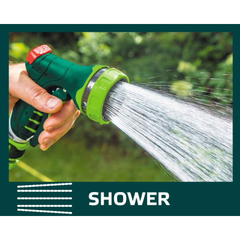 Zraszacz pistoletowy ogrodowy pistolet do zraszania 7-funkcyjny VERTO 15G707