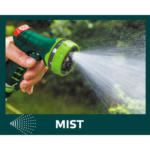 Zraszacz pistoletowy ogrodowy pistolet do zraszania 7-funkcyjny VERTO 15G707