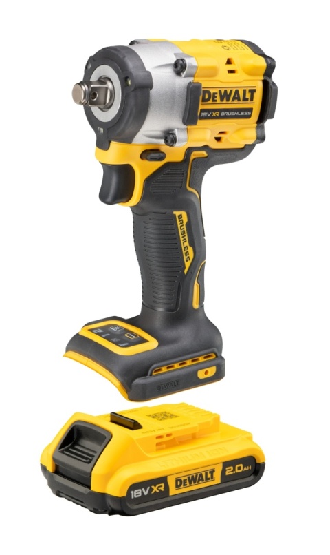 DeWALT Zakrętarka udarowa 206Nm 18V 2x2Ah ładowarka DCF921D2T + Walizka