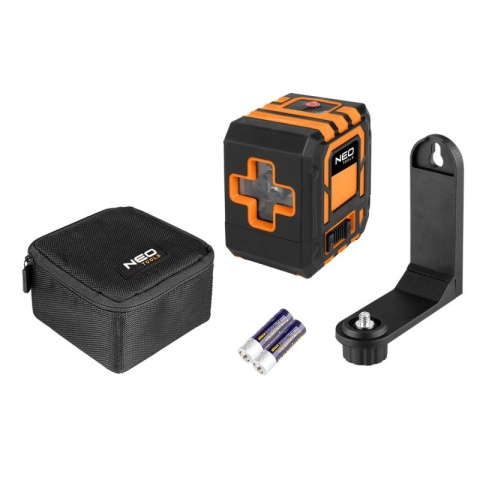 Laser Krzyżowy Samopoziomujacy 20m Etui Uchwyt Poziomica Laserowa NEO TOOLS 75-142