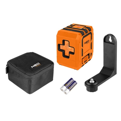 Laser Krzyżowy Samopoziomujacy 30m Etui Uchwyt Poziomica Laserowa NEO TOOLS 75-143