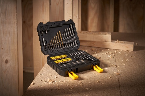 STANLEY ZESTAW WIERTEŁ I BITÓW W WALIZCE 50 ELEMENTÓW STA88546