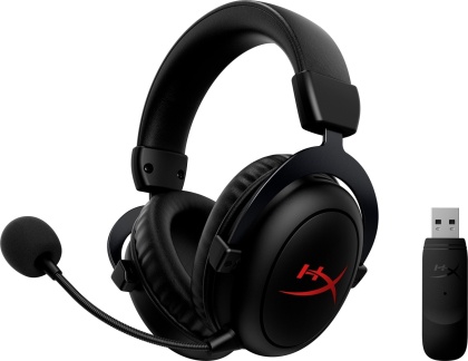 Słuchawki bezprzewodowe gamingowe nauszne HyperX Cloud II Core Wireless czarne 6Y2G8AA