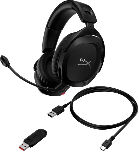 Słuchawki bezprzewodowe gamingowe nauszne HyperX Cloud Stinger 2 Wireless czarny 676A2AA