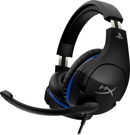 Słuchawki przewodowe gamingowe nauszne HyperX Cloud Stinger PS4/PS5 czarno-niebieskie 4P5K0AM