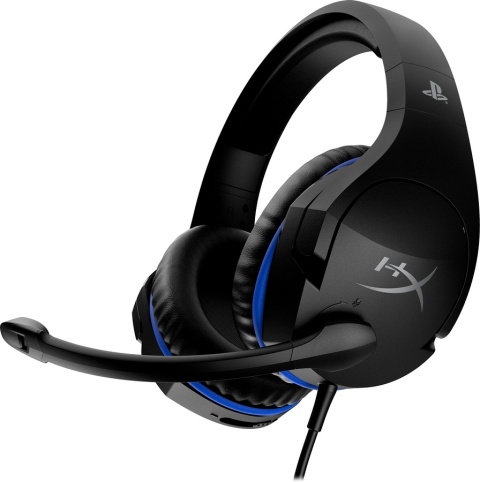 Słuchawki przewodowe gamingowe nauszne HyperX Cloud Stinger PS4/PS5 czarno-niebieskie 4P5K0AM
