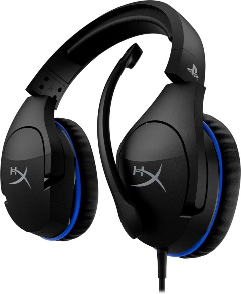 Słuchawki przewodowe gamingowe nauszne HyperX Cloud Stinger PS4/PS5 czarno-niebieskie 4P5K0AM