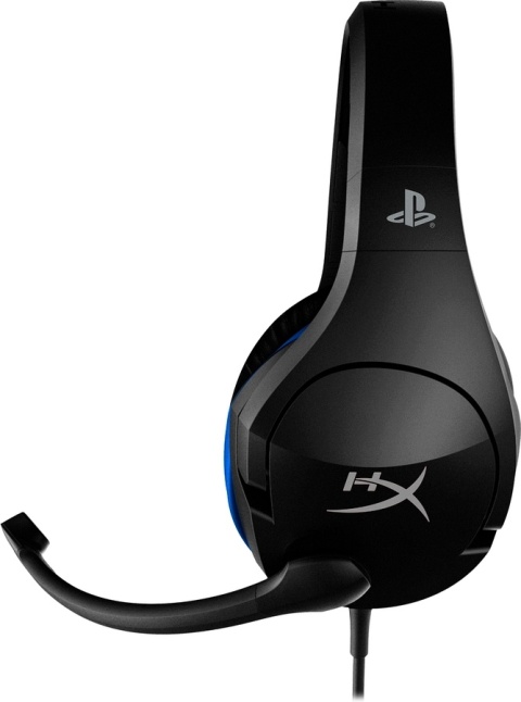 Słuchawki przewodowe gamingowe nauszne HyperX Cloud Stinger PS4/PS5 czarno-niebieskie 4P5K0AM