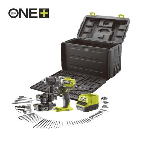 Wiertarko-wkrętarka zakrętarka zasilana akumulatorem lekka Ryobi R18DD3-220T