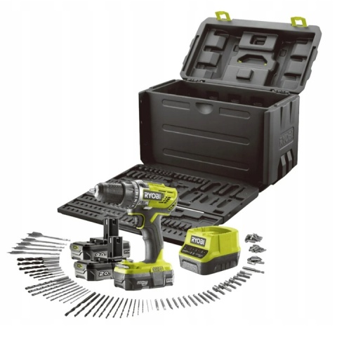 Wiertarko-wkrętarka zakrętarka zasilana akumulatorem lekka Ryobi R18DD3-220T