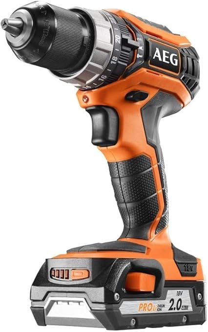 ZESTAW AEG Wiertarka udarowa 18V Wkrętarka Szlifierka 125mm Skszynka 2x 4ah